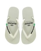 Klassische weiße Flip-Flops