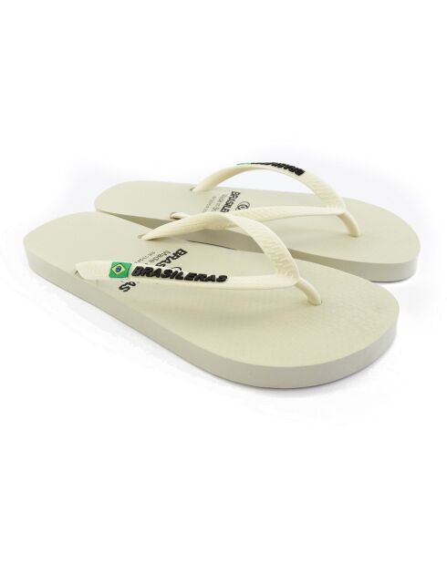 Klassische weiße Flip-Flops