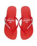 Klassische rote Flip-Flops
