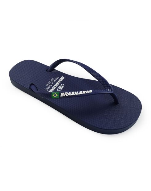 Klassieke marineblauwe teenslippers