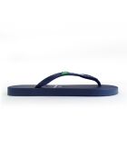 Klassieke marineblauwe teenslippers