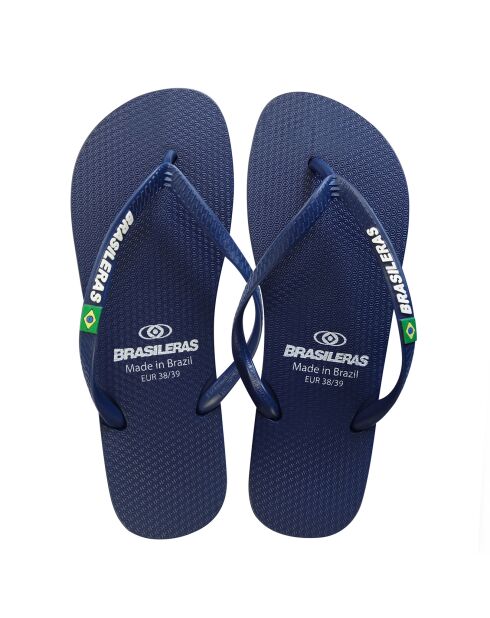 Klassieke marineblauwe teenslippers