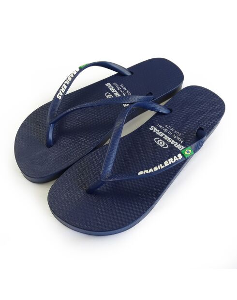 Klassieke marineblauwe teenslippers