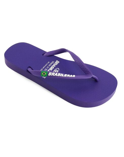 Paarse klassieke teenslippers