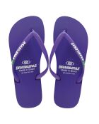 Paarse klassieke teenslippers