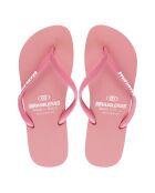 Klassieke roze teenslippers