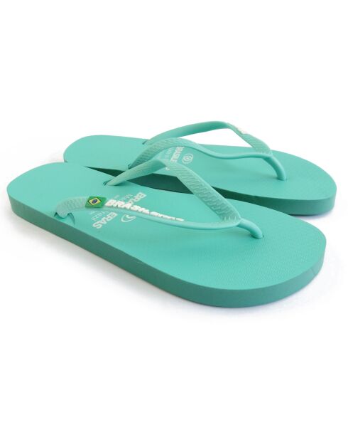 Klassische grüne Flip-Flops