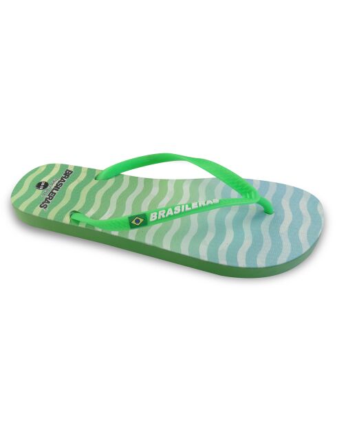 Kosmische grüne Flip-Flops