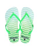 Kosmische grüne Flip-Flops