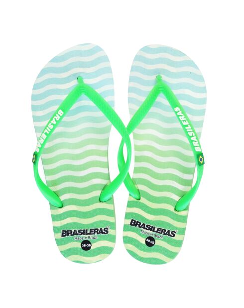 Kosmische grüne Flip-Flops
