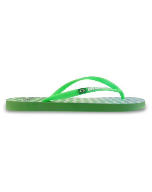 Kosmische grüne Flip-Flops