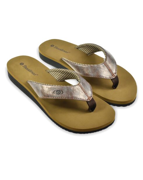 Dan bruine teenslippers