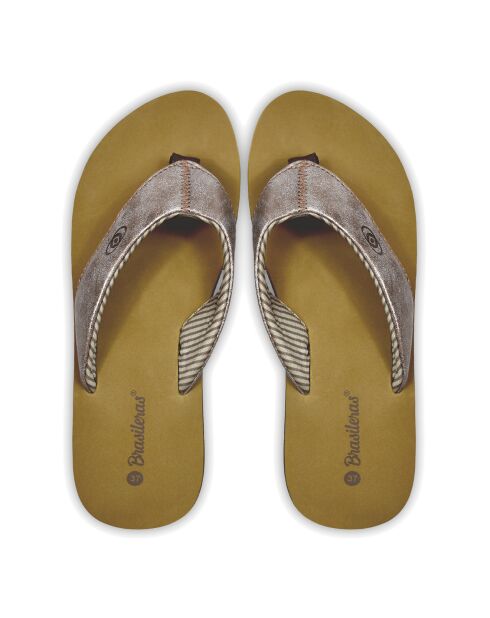 Dan bruine teenslippers