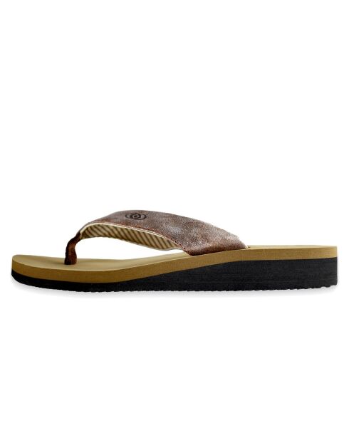 Dan bruine teenslippers