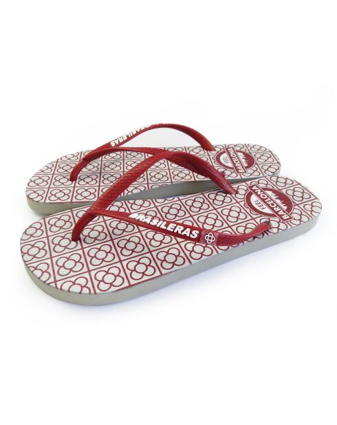 Feel BCN Panot bordeauxrode teenslippers