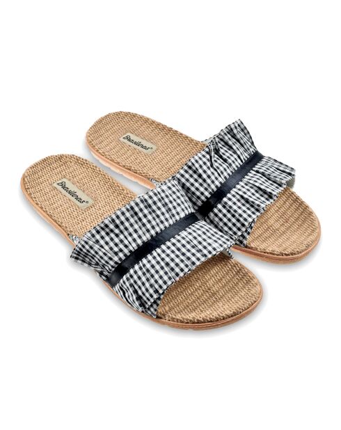 Marineblauwe muiltjes van Vichy