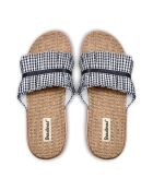 Marineblauwe muiltjes van Vichy