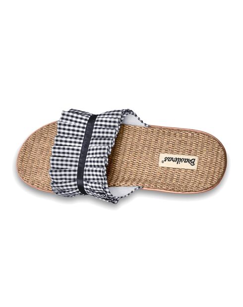 Marineblauwe muiltjes van Vichy