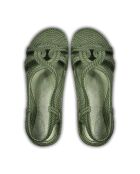 Kasgar Esmirna kaki groene sandalen