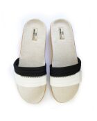 Tren Pala Combi schwarz/weiße Pantoletten
