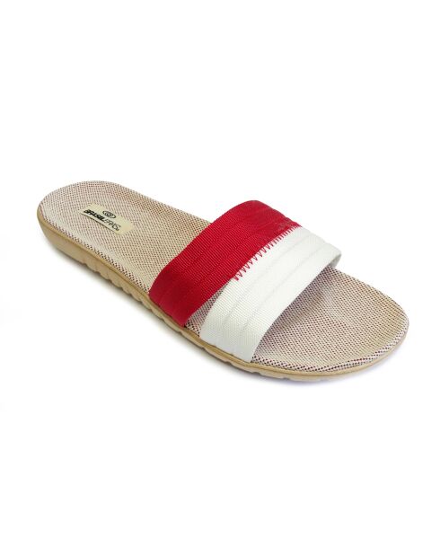 Tren Pala Combi rot/weiße Pantoletten