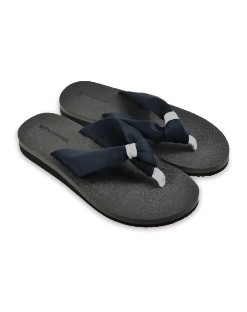 Donkerblauwe teenslippers Nudo