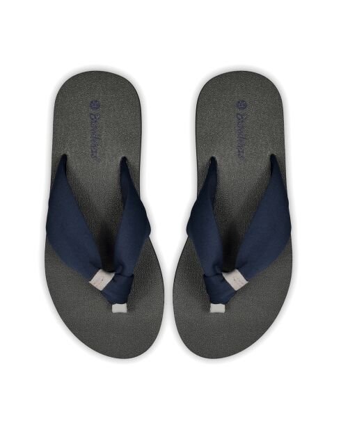 Donkerblauwe teenslippers Nudo