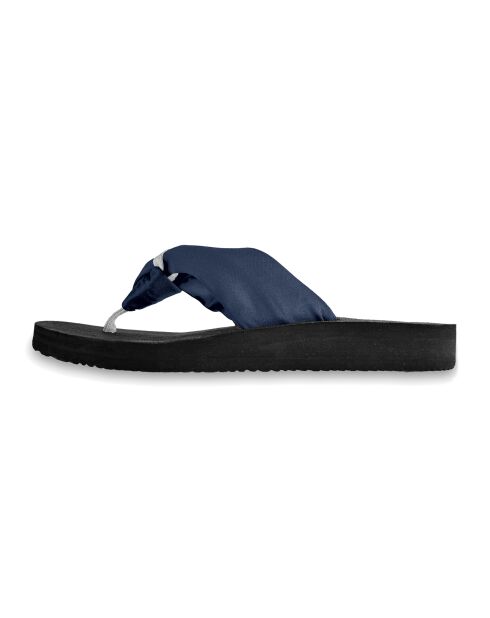 Donkerblauwe teenslippers Nudo