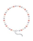 Silbernes Rang-Armband und mehrfarbige Süßwasser-Zuchtperlen