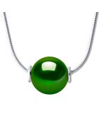 Collier en Argent & Perle de Culture d'Eau Douce vert malachite
