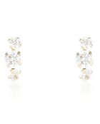 Boucles d'oreilles Puces Zircone or jaune