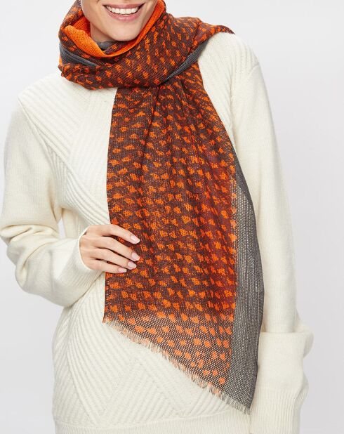 Foulard Dries orange - 50x190 cm