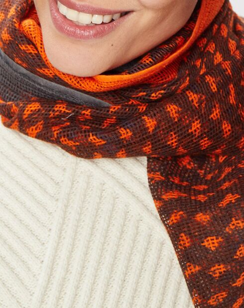 Foulard Dries orange - 50x190 cm