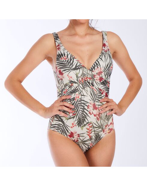 Bañador de una pieza Audelia Manglares en color crudo