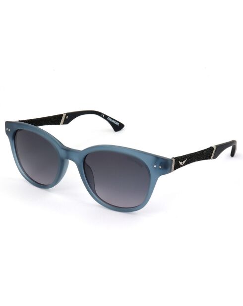 Lunettes de soleil Homme noir sablé mat