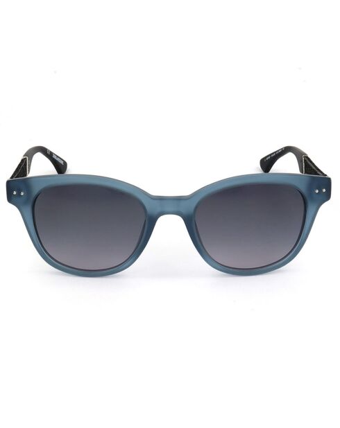 Lunettes de soleil Homme noir sablé mat