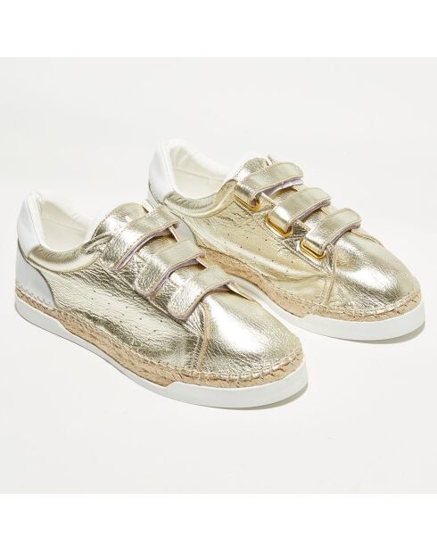 Sneakers en Cuir Wonder dorées