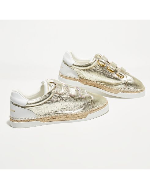 Sneakers en Cuir Wonder dorées