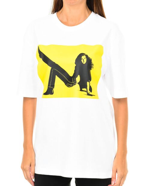 Weißes/gelbes Avia T-Shirt
