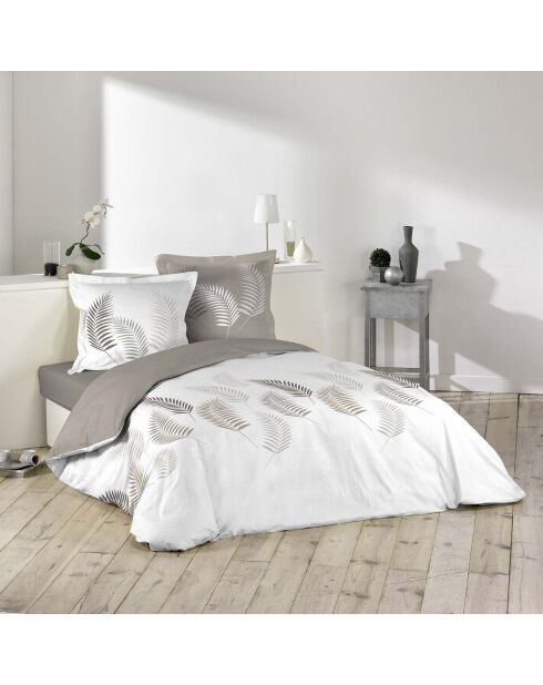 Set copripiumino Guava bianco/grigio