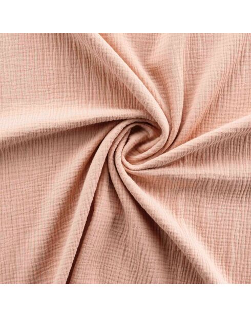 Parure housse de couette 100% Gaze de Coton Angelia rose