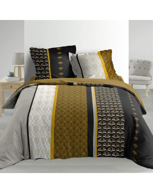 Parure housse de couette 100% Percale de Coton Smarty multicolore