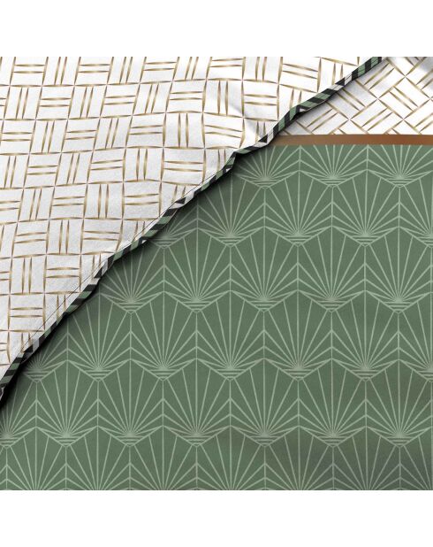 Parure housse de couette 100% Percale de Coton Belor multicolore