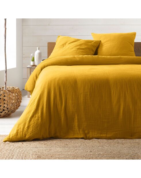 Bettbezug-Set Angelia gelb, 100% Baumwolle