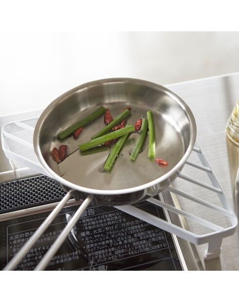 Eckstütze für weißen Ofen - 22x22x5 cm