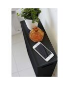 Rangement pour papier toilette noir - 23x12.5x48 cm