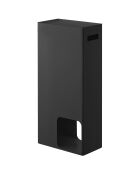 Rangement pour papier toilette noir - 23x12.5x48 cm