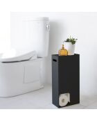 Rangement pour papier toilette noir - 23x12.5x48 cm
