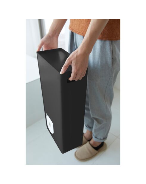 Rangement pour papier toilette noir - 23x12.5x48 cm