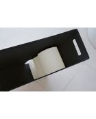 Rangement pour papier toilette noir - 23x12.5x48 cm